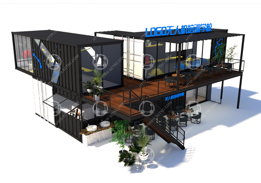 成都江灘公園集裝箱